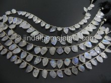 White Rainbow Faceted Uneven Leaf